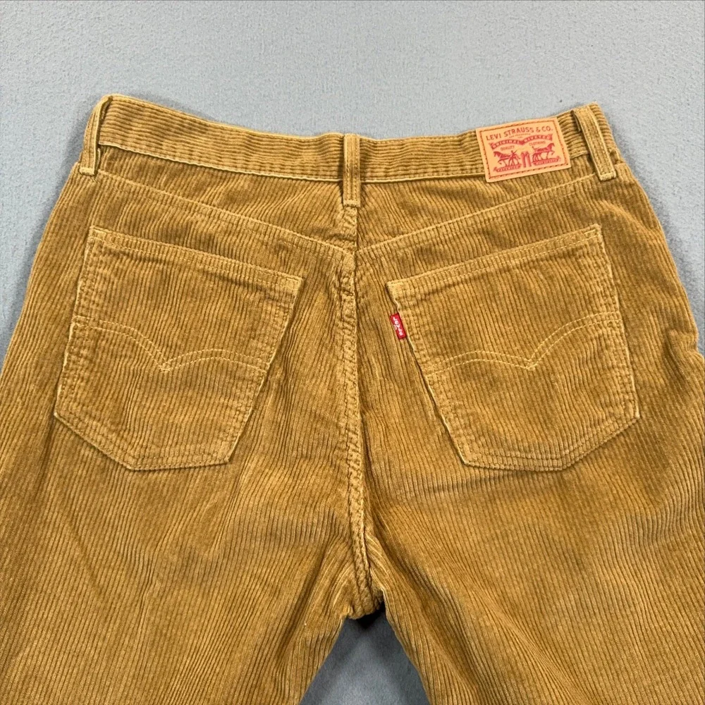 Levis 514 Straight Fit Corduroy Pants Tan Mustard W30 L30 A0964-1842